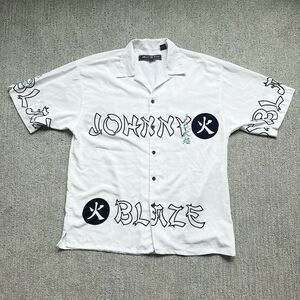 VTG 90s Johnny Blaze Shirt Chinese Fire Wu-Tang Clan Method Man Size XL RARE